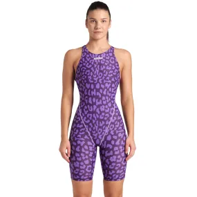 Arena - Women's Powerskin ST Next Leopard Open Back – Violet