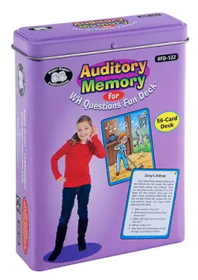 Auditory Memory WH? Fun Deck