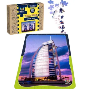 Burj Al Arab Wooden Jigsaw Puzzle, 108 Pieces