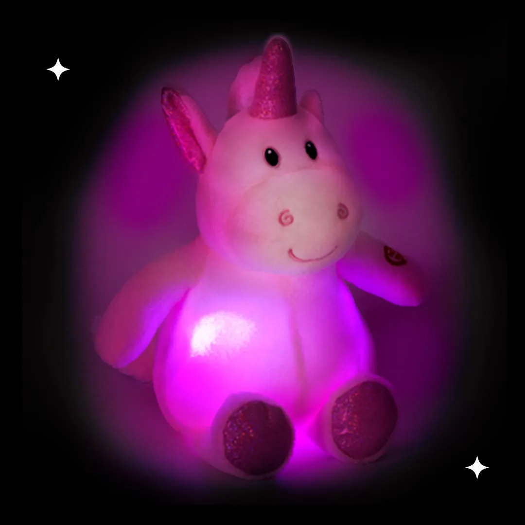 Dazmers Light up Soft Plush Caticorn Toy - LED Stuffed Animals with Colorful Night Lights