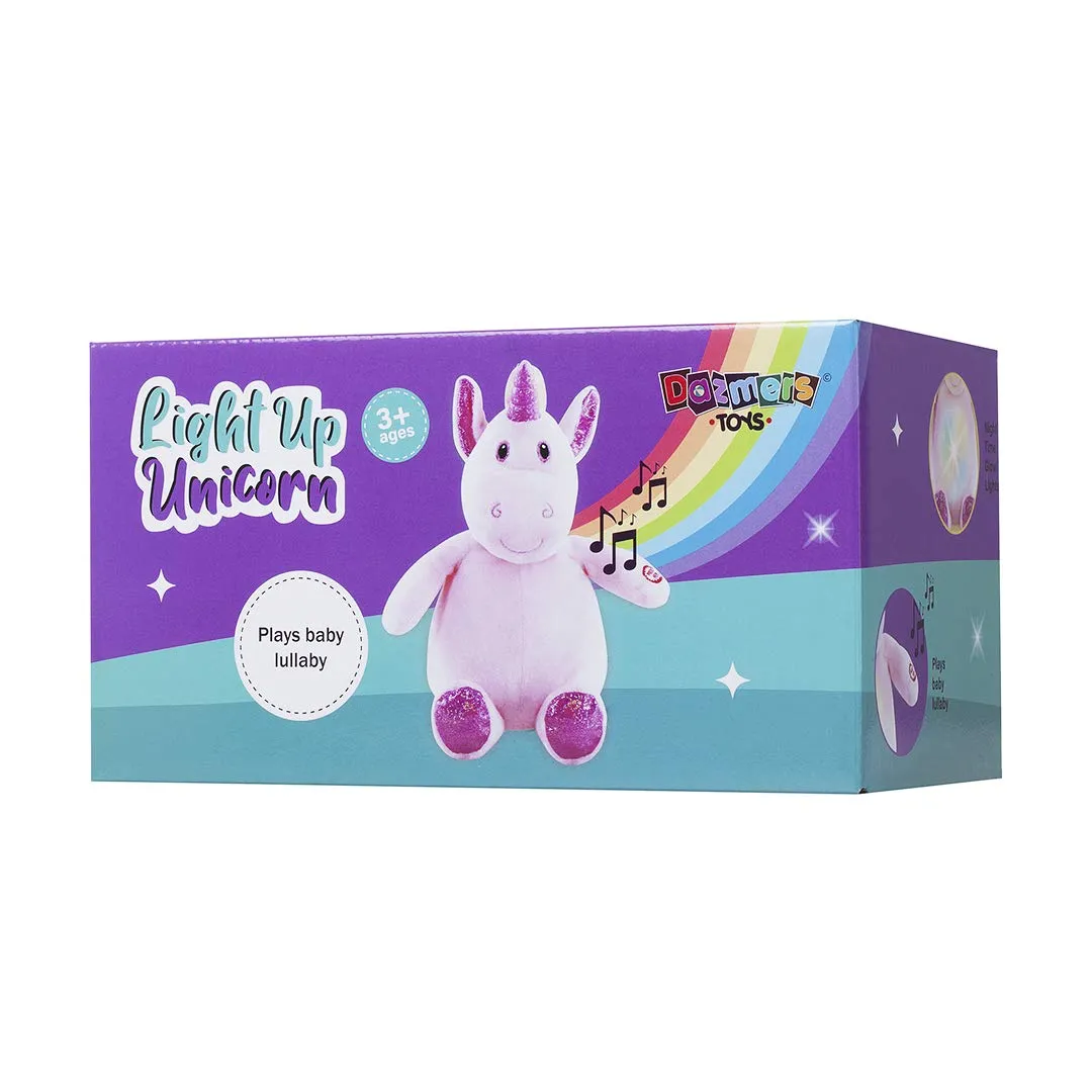 Dazmers Light up Soft Plush Caticorn Toy - LED Stuffed Animals with Colorful Night Lights