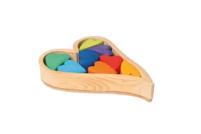 Grimm's Building Set Hearts - Rainbow