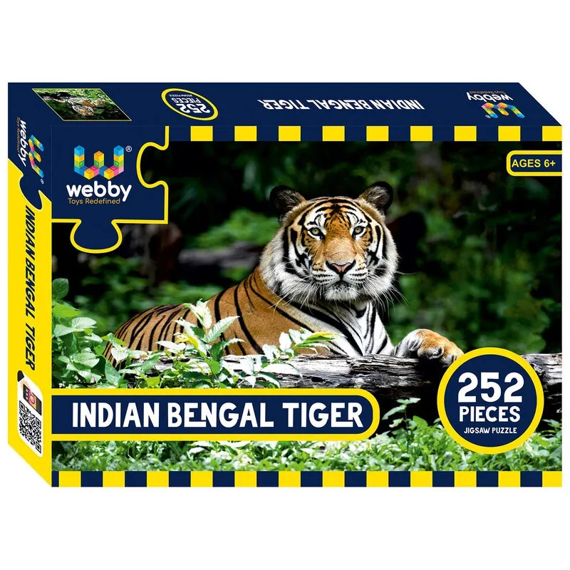 Indian Bengal Tiger Carboard Jigsaw Puzzle, 252 pieces