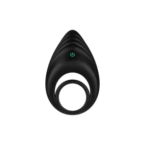 Nexus Silicone Black Rechargeable Enhance Vibrating Cock and Ball Ring