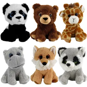 Set of 6 Soft Plush Animals Toys