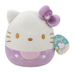 Squishmallows 8 Inch Hello Kitty 50th Anniversary Bows Purple